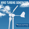 Putih 3 Blades Wind Turbine Generator Casting Aluminium Alloy Case